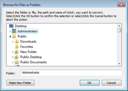 The LFNAlias Browse For File or Folder Dialog